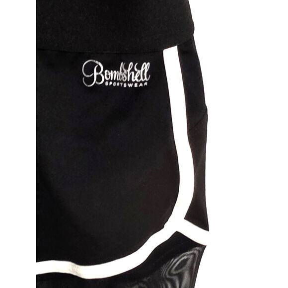 Bombshell Sportswear Let's Get Physical Leg Warmer Shorts Leggings Size Small - Picture 7 of 10